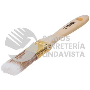13342 BRT-1S BROCHA CERDAS SINTETICAS 1" CORTE RECTO MANGO DE MADERA TRUPER