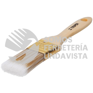13343 BRT-1-1/2S BROCHA CERDAS SINTETICAS 1-1/2" CORTE RECTO MANGO DE MADERA TRUPER