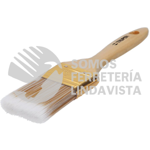 13344 BRT-2S BROCHA CERDAS SINTETICAS 2" CORTE RECTO MANGO DE MADERA TRUPER