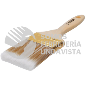13346 BRT-3S BROCHA CERDAS SINTETICAS 3" CORTE RECTO MANGO DE MADERA TRUPER