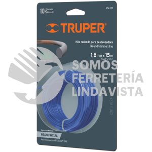16942 HTA-65B ROLLO DE HILO PARA DESBROZADORA 1.6 MM X 15 M TRUPER