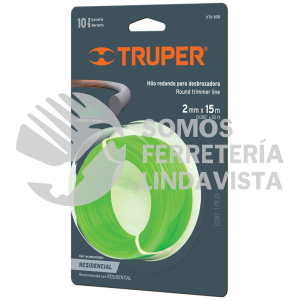 16943 HTA-80B ROLLO DE HILO PARA DESBROZADORA 2 MM X 15 M TRUPER