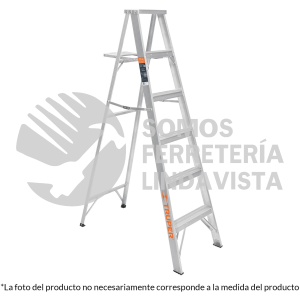 10459 ESTA-26 ESCALERA DE TIJERA 100% ALUMINIO TIPO LL 6 PELDAÑOS TRUPER