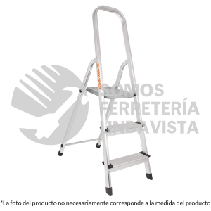16763 ESTU-2A ESCALERA TUBULAR PLEGABLE 2 PELDAÑOS ALUMINIO TRUPER