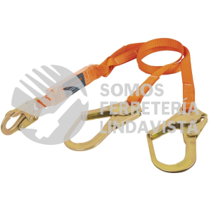 10509 CAB-5432-18-A LINEA VIDA ABSORBEDOR IMPACTO DOBLE BRAZO GANCHO GRANDEANSI TRUPER