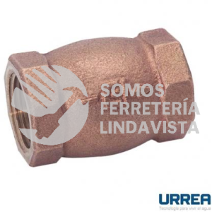 44T VALVULA CHECK 1" ROSCADA 125LBS BRONCE URREA