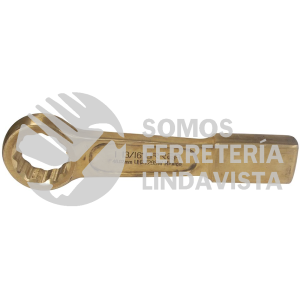 UH2729SW LLAVE DE GOLPE PLANA DE BRONCE-ALUMINIO ANTICHISPA EN PULGADAS, 12 PUNTAS, 1-13/16" URREA