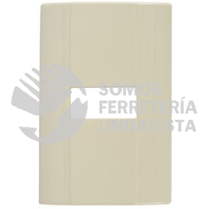 E5N1 PLACA CON CHASIS DE RESINA COLOR MARFIL 1 MODULO ABS BTICINO
