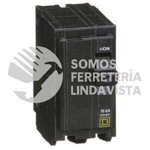 QO230-HP INTERRUPTOR TREMOMAGNETICO ENCHUFABLE 2 POLOS 30 AMPS SQUARE D