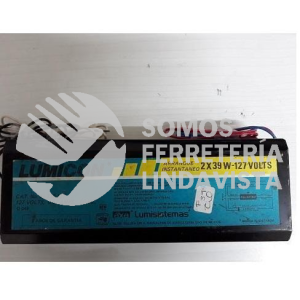 EI-239-127 BALASTRO DE ARRANQUE INSTANTANEO 2X39 W-127 VOLTS 0 57 AMPS 60HZ OFDE LUMICON