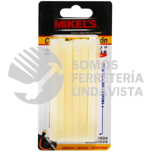 CS-421 BARRAS DE SILICON EN CALIENTE 4" X 1/2" 6 PIEZAS MIKELS