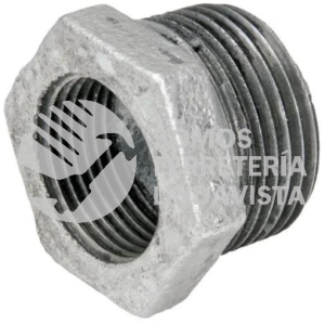 REDUCCION256 REDUCCION BUSHING GALVANIZADA 1" A 1/4"