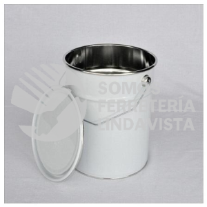 CLB-G CUBETA DE LAMINA BLANCA GALVANIZADA DE 19 LTS CON TAPA NACIONAL