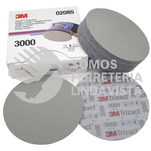 02085 DISCO ESPUMA TRIZACT 6" 152MM P3000 HOOKIT 3M