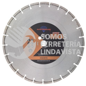 1518 DISCO DE DIAMANTE NARANJA SEGMENTADO CORTE DE CONCRETO CURADO HUM (14"X0 12"X1") AUSTRODIAM AUSTROMEX