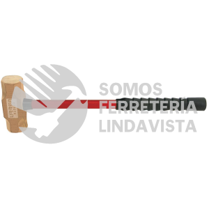 UH74FGS MARRO DE BRONCE-ALUMINIO ANTICHISPA DE 18LB CON MANGO LARGO DE FIBRA DE VIDRIO 20" URREA