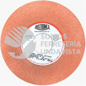 350 RUEDA NARANJA VITRIFICADA PARA ESMERILADO DE ACERO TIPO 12 GRANO 60 (6"X3/4"X1-1/4") AUSTROMEX