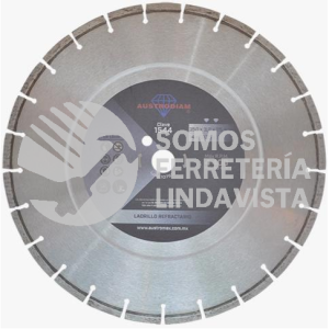 1544 DISCO DE DIAMANTE NEGRO SEGMENTADO REFRACTARIO (14"X0 125X1") AUSTRODIAM AUSTROMEX