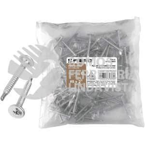 44650 PIBR-2C BOLSA CON 100 PIJAS CABEZA CRUZ PUNTA DE BROCA 2" FIERO