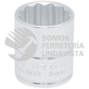 5226 DADO CUADRO DE 3/8", 12 PUNTAS, EN PULGADAS, 13/16" URREA