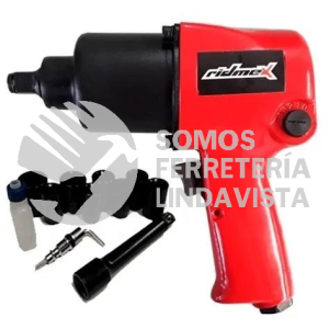 I11 PISTOLA O LLAVE DE IMPACTO NEUMATICA 1/2" RIDMEX CON 8 DADOS