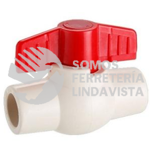 4577 19 VALVULA DE BOLA DE PVC PARA CEMENTAR DE 3/4" DICA