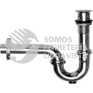 28-B CESPOL DE LATON C/REGISTRO P/LAVABO C/CONTRA TUBULAR RUGO