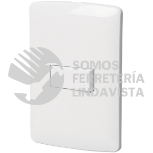 46459 PA-APSE-IB PLACA ARMADA 1 INTERRUPTOR SENCILLO BLANCO LINEA ITALIANA VOLTECK