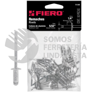 44525 R-54B BOLSA CON 50 REMACHES 5/32" X 1/4" DE ALUMINIO ALA 5/16" FIERO