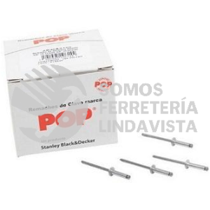 AD66BS REMACHE ALUMINIO ABIERTO 3/16" (4 76MM) 3/8" (9 52MM) POP