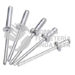 AD58BS REMACHE ALUMINIO ABIERTO 5/32X1/2" (3 96MMX12 7MM) POP