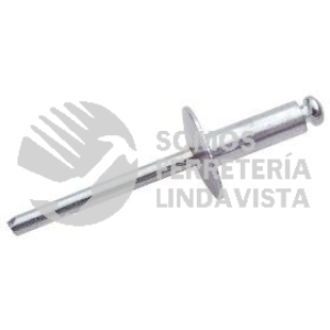 AD48BS REMACHE ALUMINIO ABIERTO 1/8" (3 17MM) 1/2" (12 7MM) POP