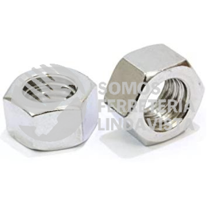 NLV08 TUERCA HEXAGONAL GALVANIZADA 1/4-20 TOLEDO