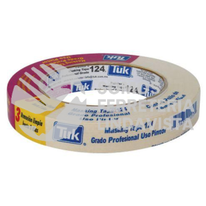 102424 CINTA MASKING TAPE (48MMX50M ) DE 2" TIPO 124 TUK