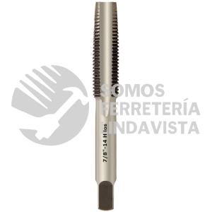 10862 MACHUELO FRACCIONAL ACERO AL CARBON STD FINO 7/8"-14 HILOS SEMICONICO GREENFIELD