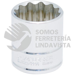 5440 DADO CUADRO DE 1/2", 12 PUNTAS, EN PULGADAS, 1-1/4" URREA