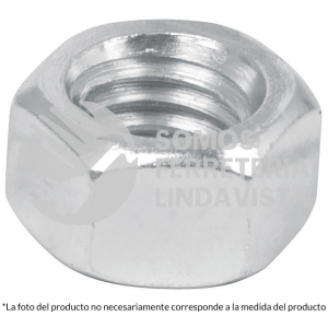 44550 TUE-3/8 BOLSA CON 100 TUERCAS 3/8" HEXAGONALES DE ACERO GALVANIZADO FIERO