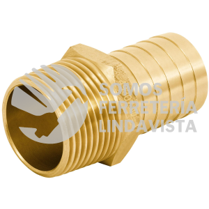 46 CONECTOR DE ESPIGA FIJA BRONCE ROSCA EXTERIOR 1" PU NACIONAL