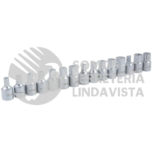 2393 JUEGO DE 14 DADOS CUADRO DE 3/8" PARA DRENADO DE ACEITE URREA