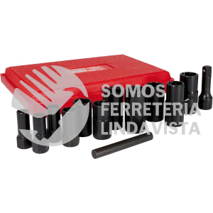 74HLR JUEGO DE EXTRACTOR TUERCAS BARRIDAS 3/8", 13 PIEZAS URREA
