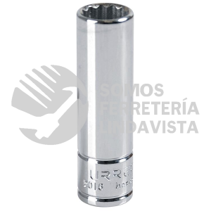 5016 DADO LARGO CUADRO DE 3/8", 12 PUNTAS, EN PULGADAS, 1/2" URREA