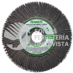 748 RUEDA FLAP PREMIUM GRANO 120 (6"X1"X1") TENAZIT