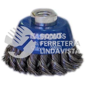2898 CEPILLO TIPO COPA DE ALAMBRE TRENZADO EASY-CUT (3"X0 020"X5/8"-11) TENAZIT