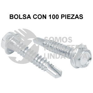 44401 PIBR-1 BOLSA CON 100 PIJAS 1" CABEZA HEXAGONAL PUNTA DE BROCA FIERO