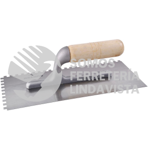 123185 LLANA DENTADA CUADRADA DE ACERO AL ALTO CARBON CON MANGO DE MADERA 11" X 5" SURTEK