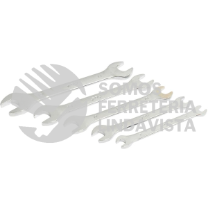 EM5 JUEGO DE 5 LLAVES ESPAÑOLAS PULIDO ESPEJO, METRICAS FOY