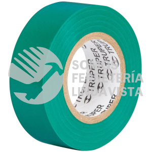 13511 M-22V CINTA DE AISLAR DE 9 M X 19 MM VERDE TRUPER