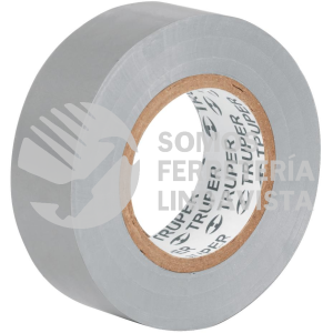 13516 M-22G CINTA DE AISLAR DE 9 M X 19 MM GRIS TRUPER