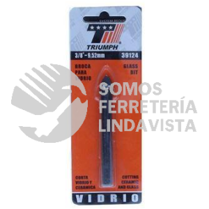 39124 BROCA PARA VIDRIO Y CERAMICA 3/8" TRIUMPH