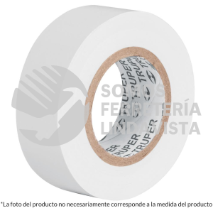 12506 M-33B CINTA DE AISLAR DE 18 M X 19 MM BLANCA TRUPER